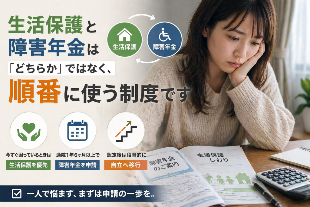 生活保護と障害年金申請