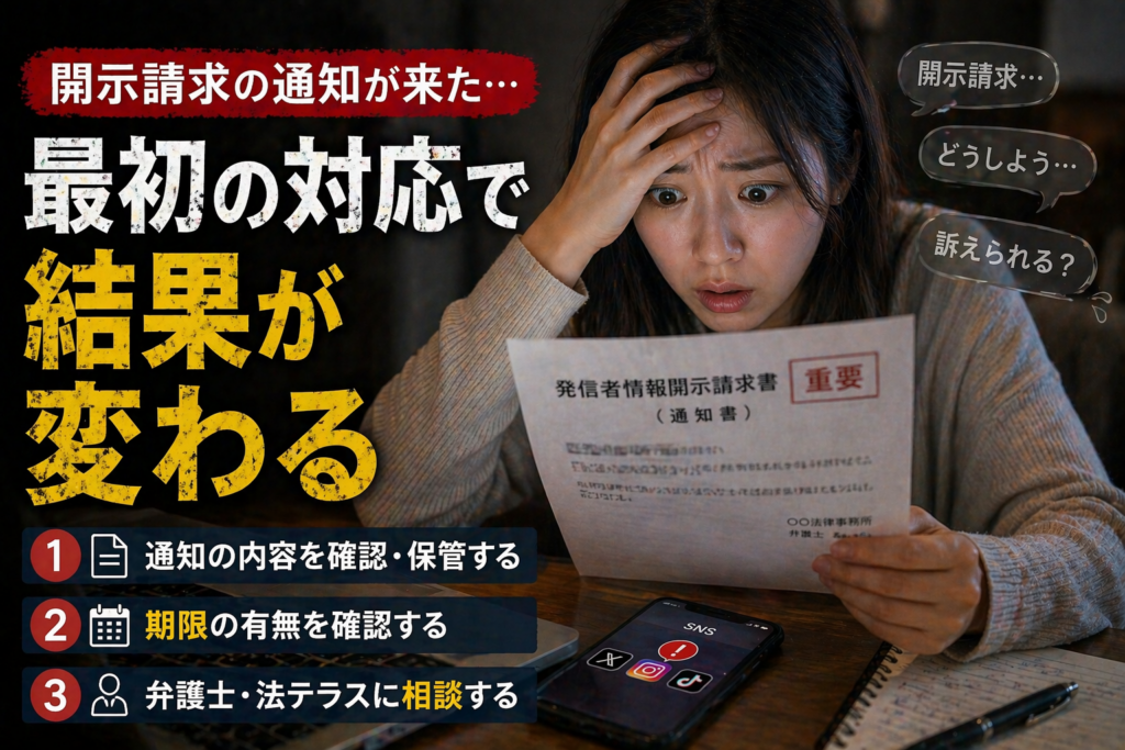 SNS開示請求受けた人