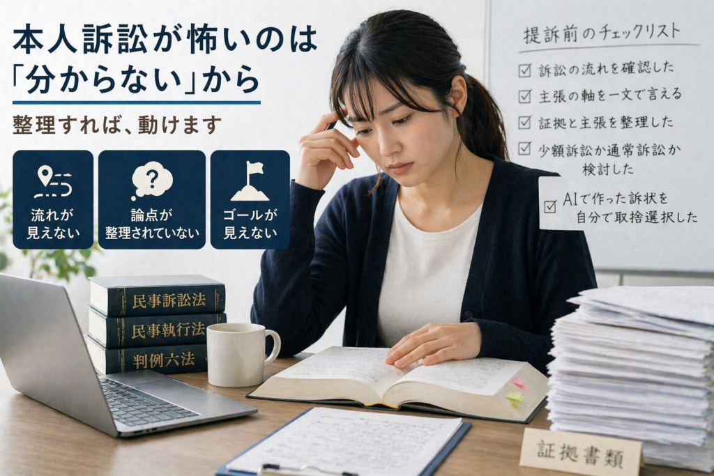 本人訴訟が怖い