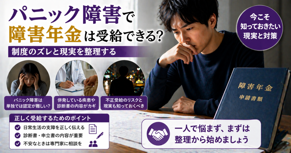 パニック障害や発達障害の障害年金