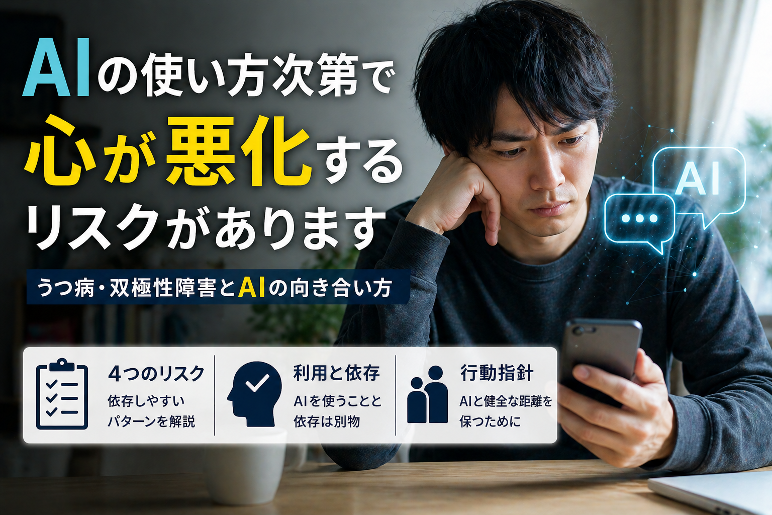 双極性障害やうつ病とAI