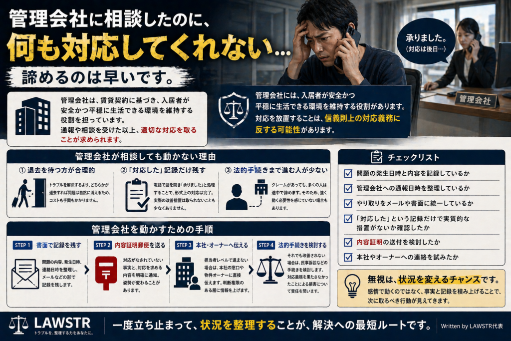 管理会社　動かない