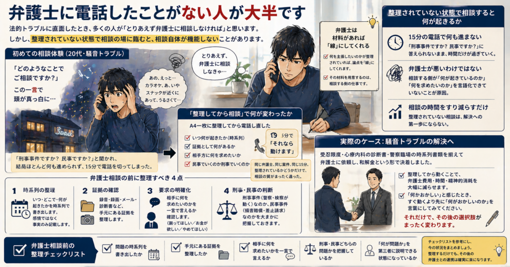 弁護士に電話